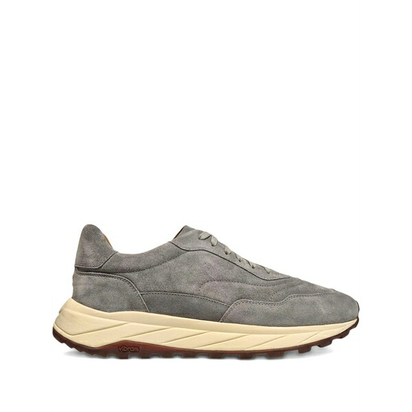 ヘンダーソン・ブラッコ メンズ スニーカー シューズ Sharks suede lace-up sneakers Grey