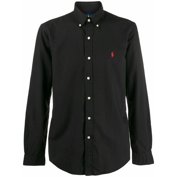 ラルフローレン メンズ シャツ トップス Slim-fit button down shirt  Black