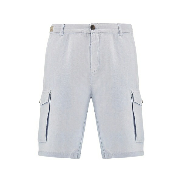 ポールアンドシャーク メンズ カジュアルパンツ ボトムス Garment-dyed cargo-pockets bermuda shorts Blue｜asty