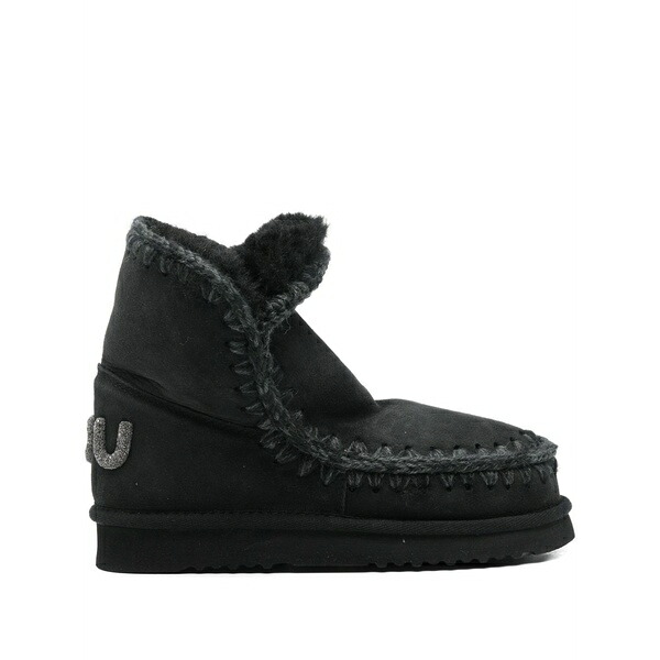 モウ レディース ブーツ シューズ 30粍 eskimo 18 boots Black