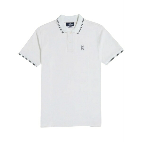 サイコバニー メンズ スポーツシャツ トップス Logan polo shirt White トップス-ポロシャツ