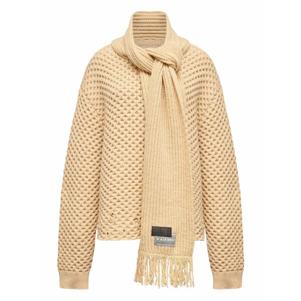 マルタンマルジェラ レディース 編み物\u0026スウェーター アウター Chunky-knit sweater  Neutrals