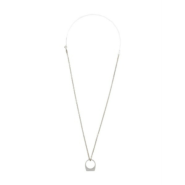 マルタンマルジェラ メンズ 首飾り・チョー鉄道車両 付属物 D茫漏cortiqu茫漏 ring charm necklace Silver