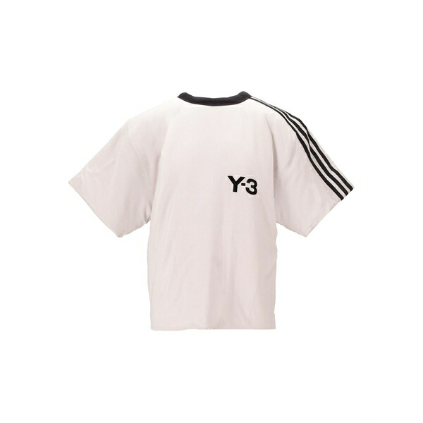 アディダス レディース プルオーバー トップス Y-3 padded stripes t-shirt  White
