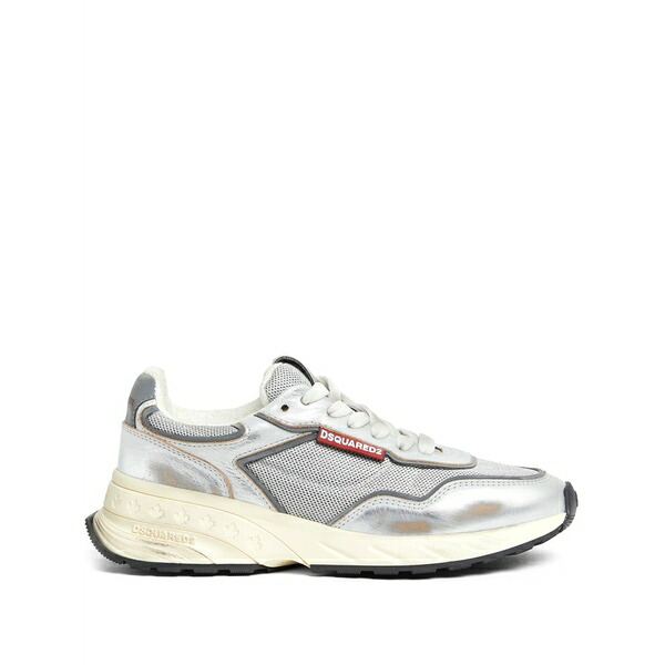 ディースクエアード レディース スニーカー シューズ Distressed-finish sneakers Grey|asty