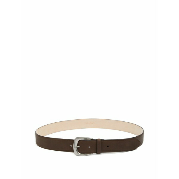 マルタンマルジェラ メンズ 三尺帯 付属物 Leather belt Brown