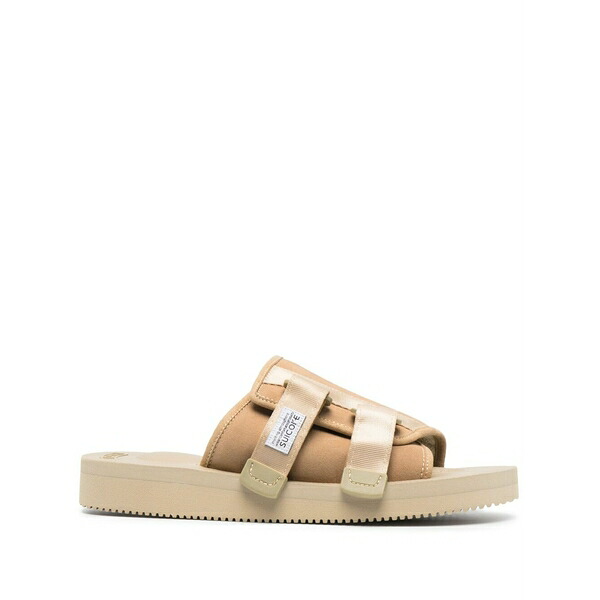 スイまかない方 メンズ サンダル シューズ Touch-strap slides Neutrals