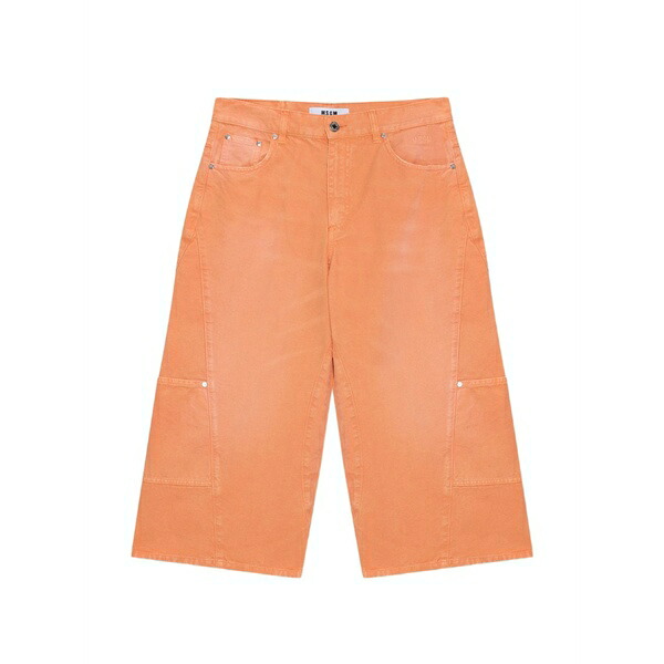 エムエスジイエム レディース デニムパンツ ボトムス Crop cargo jeans Orange｜asty 62,040円