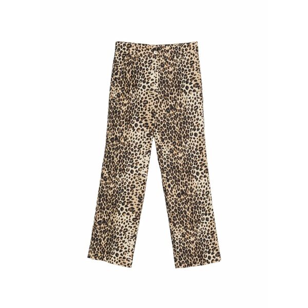マレーラ レディース カジュアルパンツ ボトムス Leopard-print trousers Neutrals｜asty 33,020円