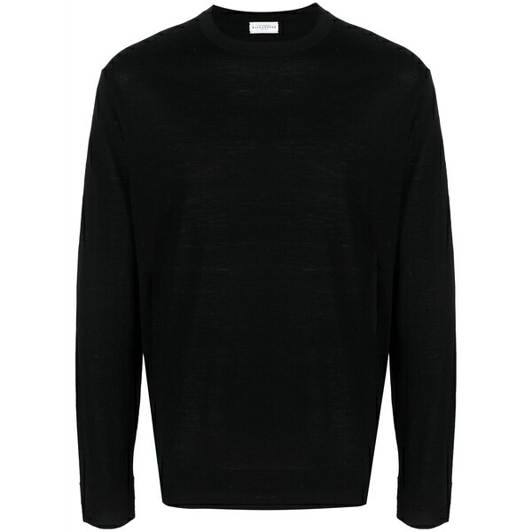 バランタイン メンズ ニット\u0026セーター アウター Round-neck wool jumper Black
