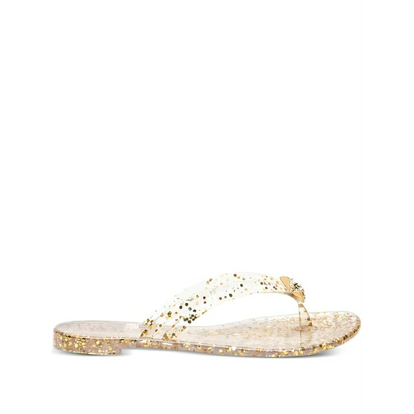 カサディ レディース サンダル シューズ Glitter-embellished flat sandals Neutrals｜asty