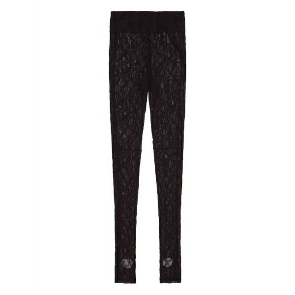 エムエスジイエム レディース レギンス ボトムス Lace leggings Black