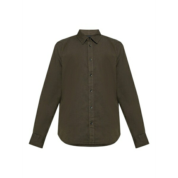 ラグアンドボーン メンズ プルオーバー トップス Buttoned long-sleeve shirt Green