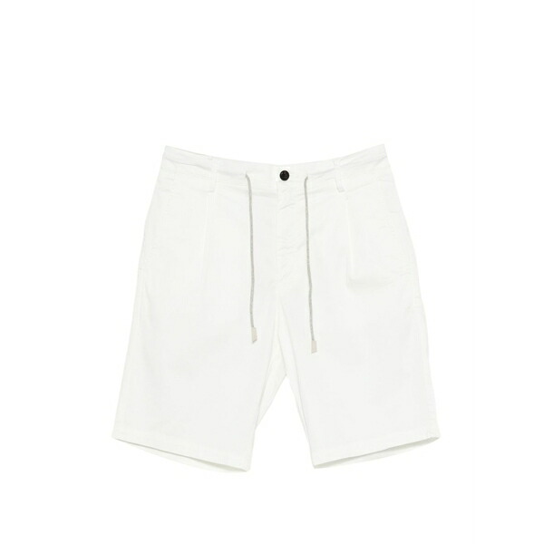 イレブンティ メンズ カジュアルパンツ ボトムス Drawstring bermuda shorts White|asty