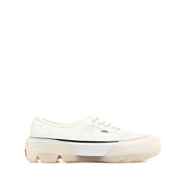 バンズ メンズ スニーカー シューズ Chunky logo-patch lace-up sneakers White
