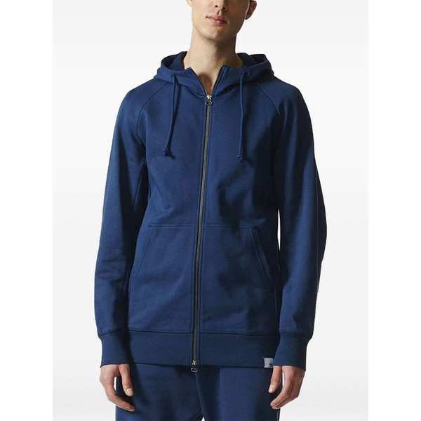 アディダス メンズ パーカー・スウェットシャツ アウター Full zip hoodie Blue｜asty