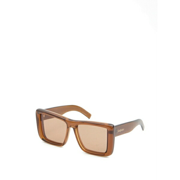 サンローラン アイウェア メンズ サングラス・アイウェア アクセサリー Square frame sunglasses Brown|asty