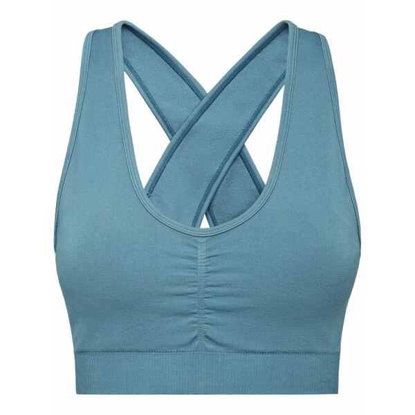 プレインスポーツ レディース カットソー トップス Seamless wide-straps sports bra Blue｜asty
