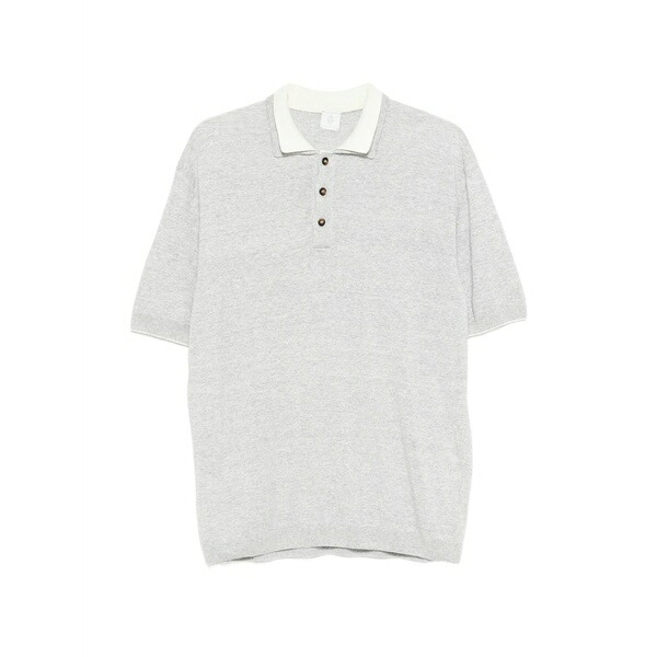イレブンティ メンズ ポロシャツ トップス Short-sleeves polo shirt Grey|asty