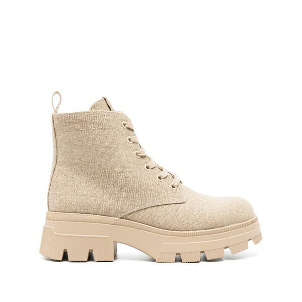 カルバンクライン レディース ブーツ シューズ 40粍 canvas combat boots  Neutrals