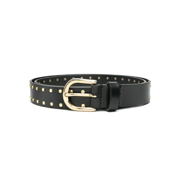 イザ呼びりん マラン レディース 胴締め 付属品 Zap stud-embellished belt Black レディースベルト-バッグ・小物・ブランド雑貨
