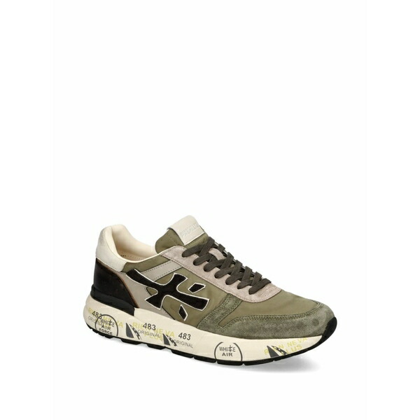 プレミアータ メンズ スニーカー シューズ Mick 7720 lace-up sneakers Green