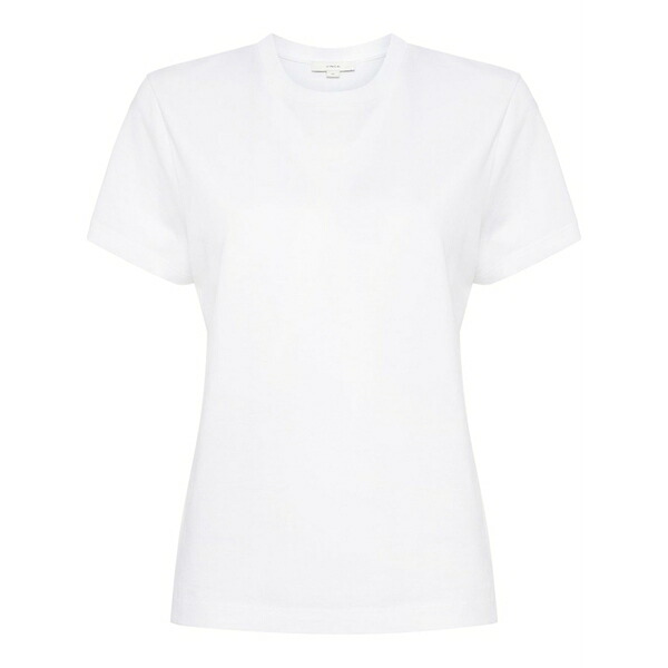 ヴィンス レディース Tシャツ トップス Crew-neck cotton t-shirt White｜asty