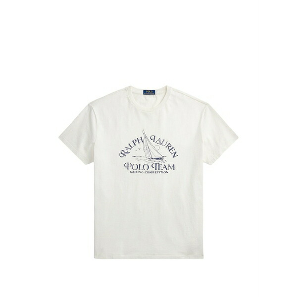ラルフローレン メンズ Tシャツ トップス Logo-print t-shirt Neutrals｜asty