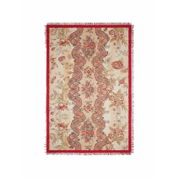 ピエール＝ルイ・マシア メンズ えり巻き・袈裟・えり巻き 付属物 Aloeuw fringed floral silk scarf Neutrals
