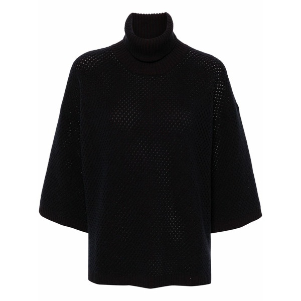 ファビアナ フィリッピ レディース 編み物\u0026プルオーバー アウター Open-knit sweater  Blue