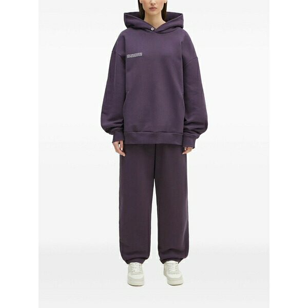 パンガイア メンズ パーカー・スウェットシャツ アウター Dna drawstring-hood hoodie Purple｜asty