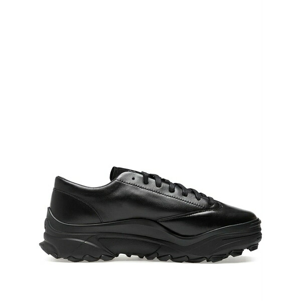 ワイスロバート・エドワード・リー メンズ スニーカー シューズ Leather lace-up trainers Black