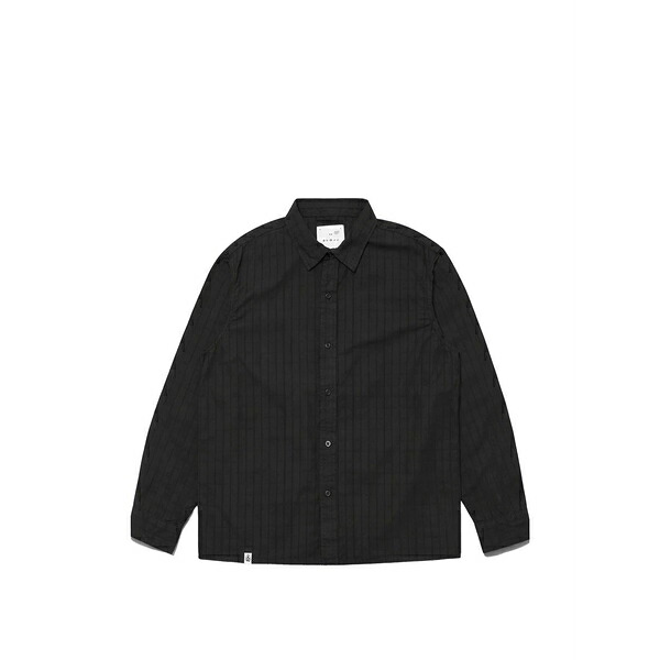 エドウィン メンズ シャツ トップス Sebastian stripe-pattern shirt Black