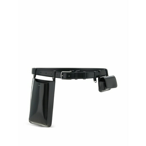 コペルニ レディース 三尺帯 付属物 Glossy removable case belt Black