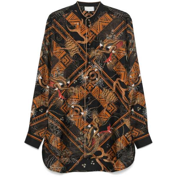 ピエール＝ルイ・マシア メンズ シャツ トップス Aloe shirt Black｜asty