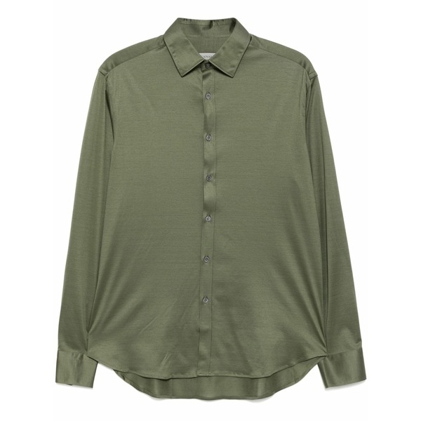 カナーリ メンズ シャツ トップス Button-up shirt Green｜asty