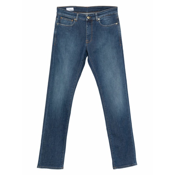 インコテックス メンズ デニムパンツ ボトムス Logo-patch jeans Blue｜asty
