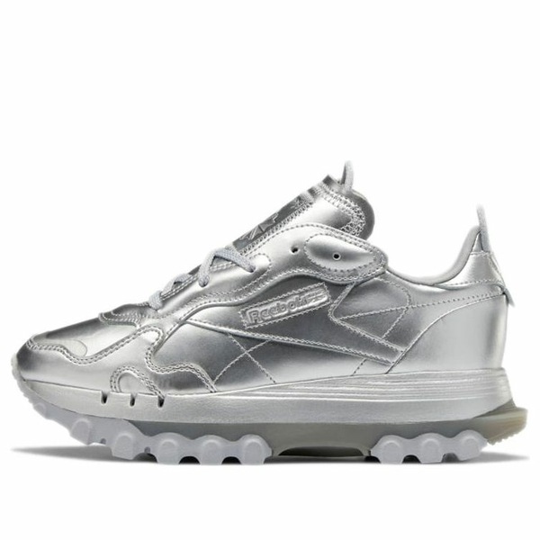Reebok リーボック レディース スニーカー  【(WMNS) Reebok Cardi B x Classic Leather ilver Metallic Pewter GW2632】  サイズ US_7(24.0cm)