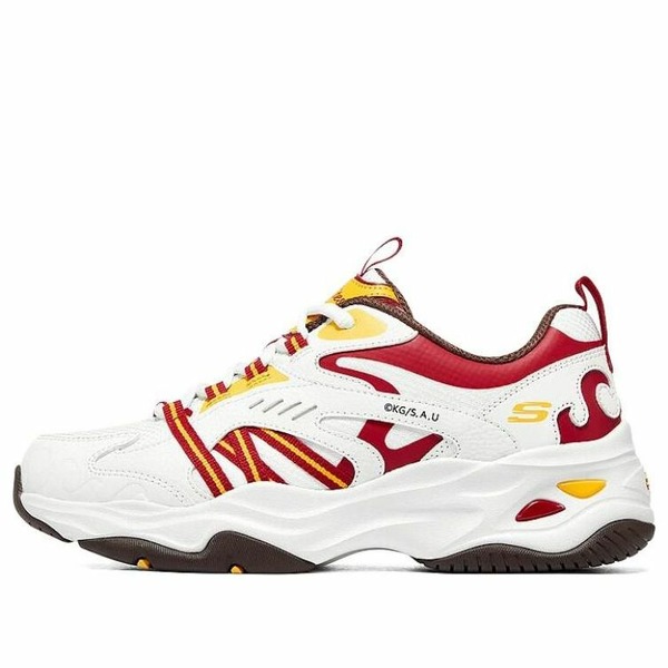 Skechers スケッチャーズ レディース スニーカー 【(WMNS) Skechers D'LITES 4.0 'White red' 800006-NTRD】 サイズ US_5(22.0cm)|asty