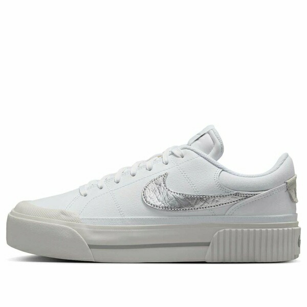 Nike ナイキ レディース スニーカー White/Light Bone/Photon Dust/Metallic Silver 【(WMNS) Nike Court Legacy Lift \u0027White Metallic Silver\u0027 HQ2307-100】  大きさ US_5(22.0糎)
