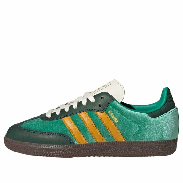adidas アディダス レディース スニーカー Court Green/Preloved Yellow/Collegiate Green 【(WMNS) adidas Samba OG 'Green Preloved Yellow' JI2681】 サイズ US_8(25.0cm)｜asty