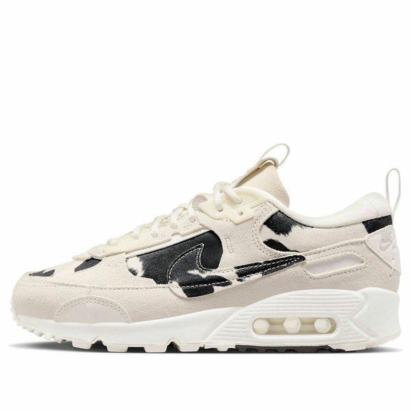 Nike ナイキ レディース スニーカー BEIGE/BEIGE-BLACK 【(WMNS) Nike Air Max 90 Futura \u0027Cow Print\u0027 FN7170-133】  大きさ US_6.5(23.5糎)