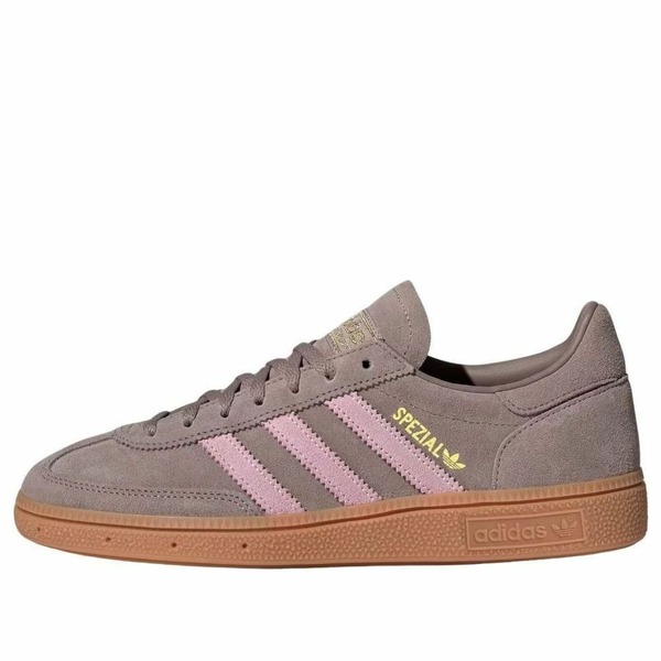 adidas アディダス レディース スニーカー Chalky Brown/Clear Pink/Gold Metalic 【(WMNS) adidas Handball Spezial 'Chalky Brown Clear Pink' JR3082】 サイズ US_7(24.0cm)|asty