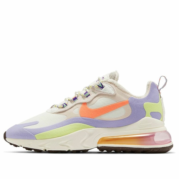 Nike ナイキ レディース スニーカー Cream/Purple/Orange 【(WMNS) Nike Air Max 270 React \u0027Sail Orange Frost\u0027 DC3276-101】  大きさ US_5.5(22.5糎)