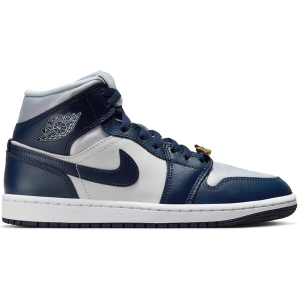 Jordan ジョーダン レディース スニーカー  【Jordan 1 Mid Football Grey White Midnight Navy (Women)】  サイズ US_8.5(25.5cm) Football Grey/Midnight Navy/White