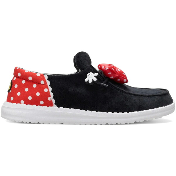 Hey Dude ヘイデュード レディース スニーカー  【Hey Dude Wendy Disney Minnie Mouse (Women\u0027s)】  大いさ US_8(25.0糎) Black/Red スニーカー-レディース靴-靴