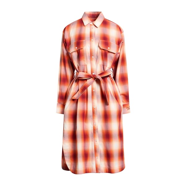 【送料無料】 メゾン キツネ レディース ワンピース トップス Midi dresses Orange｜asty