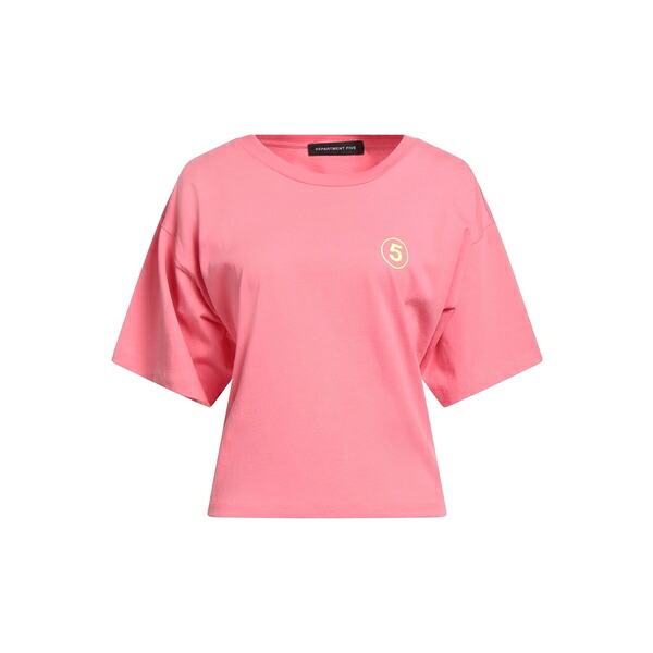 【送料無料】 デパートメントファイブ レディース Tシャツ トップス T-shirts Orange｜asty
