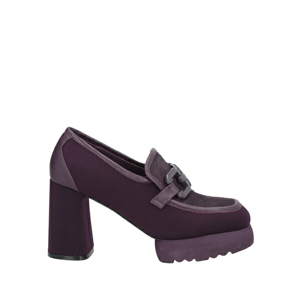 【貨物輸送無料】 ジャ航空マイル レディース スリッポン・ローファー シューズ Loafers Purple