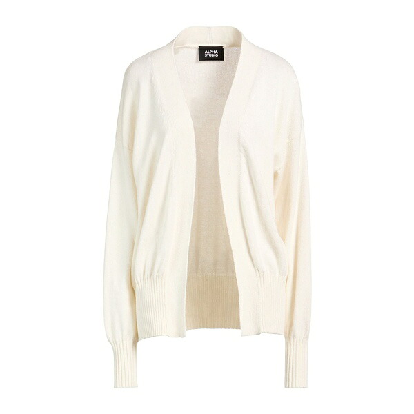 【貨物輸送無料】 アルファス テューディオ レディース ジレー アウター Cardigans White